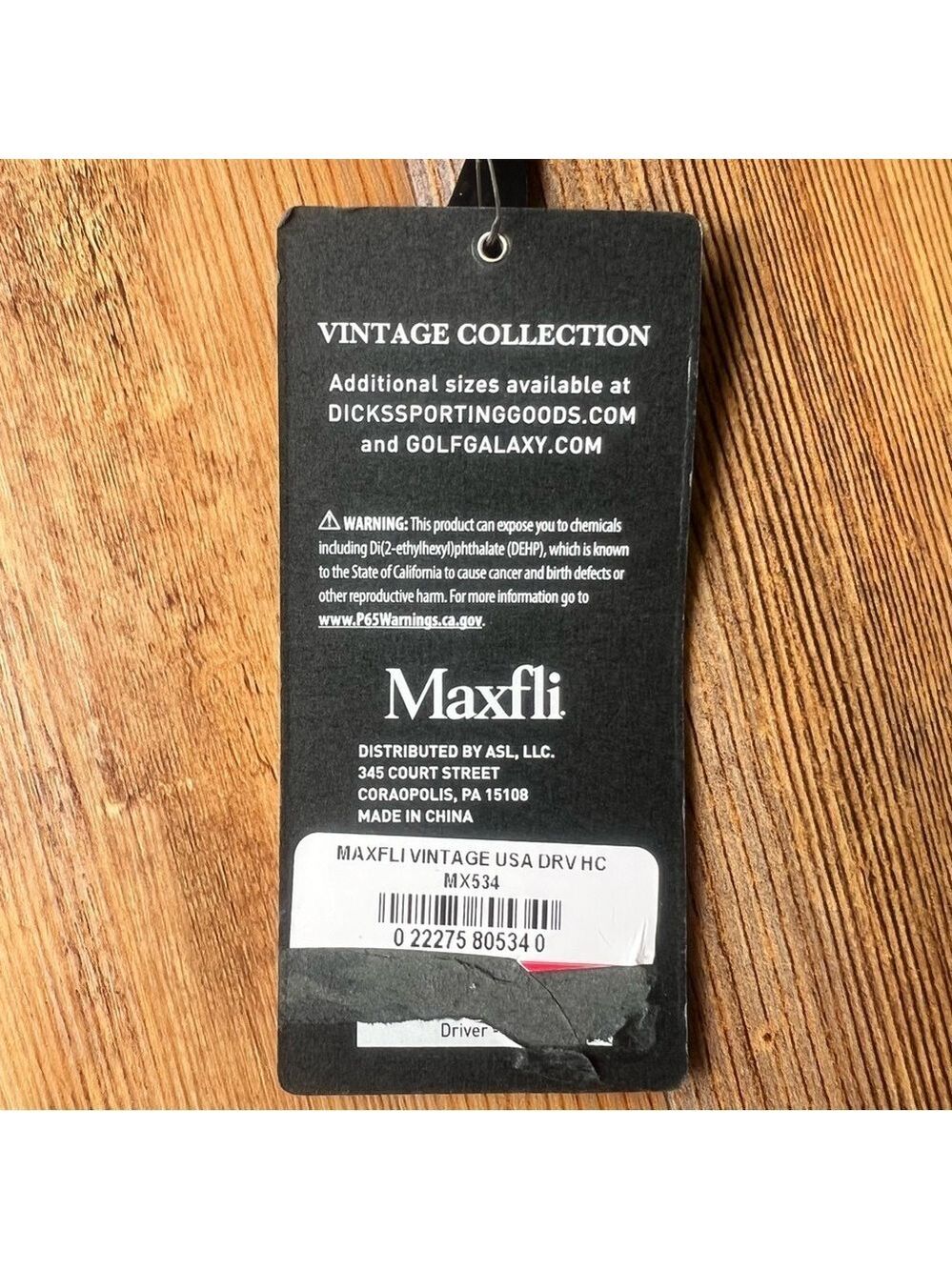 Maxfli Vintage Collection NEW USA Red White and Blue Driver Golf Headcover - Picture 5 of 5